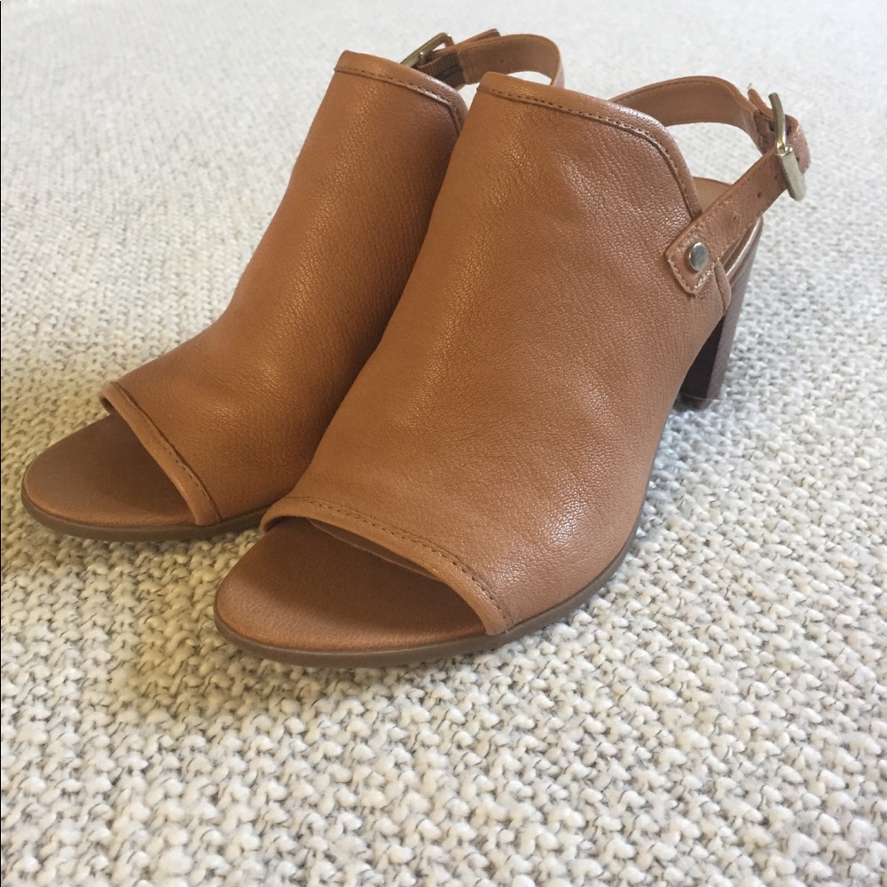 Franco Sarto Peep Toe Sling Back Booties
